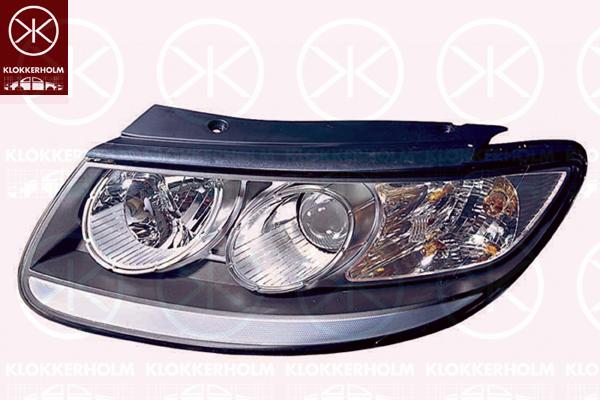 Headlight, H7/H7, without motor for headlamp levelling, Left, Illuminance [lx]: 25, 92101-2B020 (HYUNDAI), 92101-2B021 (HYUNDAI)