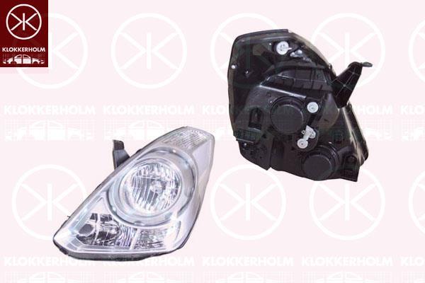 Headlight, H7/H1, without motor for headlamp levelling, Left, Illuminance [lx]: 37.5, 92101-4H020 (HYUNDAI)