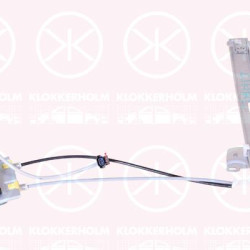 Window Regulator, with electric motor, without comfort function, Electric, Left Front, 5096176AA (JEEP), 55363287 (JEEP)