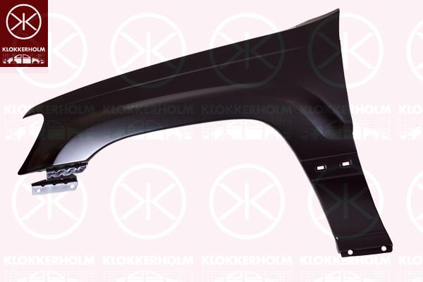 Wing, Right Front, with hole for aerial, without hole for direction indicator, Zinc-coated, 55135900AB (JEEP), 55135900AC (JEEP), K55135900AC (JEEP)