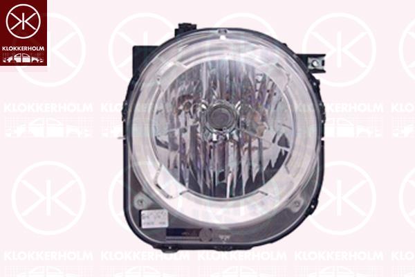 Headlight, Right, Illuminance [lx]: 17.5, H4, with motor for headlamp levelling, AL, 0000051953106 (CHRYSTLE), 0000052102753 (JEEP), 0000052102753 (CHRYSTLE), 51953106 (JEEP)