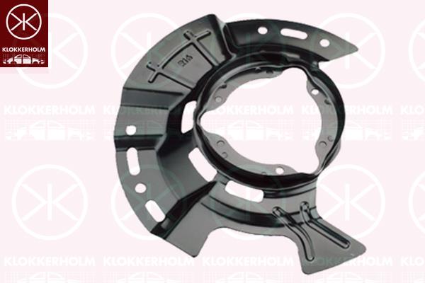 Splash Guard, brake disc, Front Axle Right, for brake disc diameter [mm]: 305, Diameter 1/Diameter 2 [mm]: 303/97, 51756G4050 (KIA), 51756G4050 (HYUNDAI)