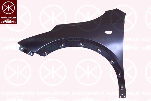 Wing, Right Front, with hole for direction indicator, Trim Level: X-CEED, 66321J7510 (KIA)