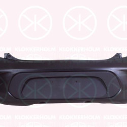 Bumper, Rear, Smooth, black, 86611 G6000 (KIA)