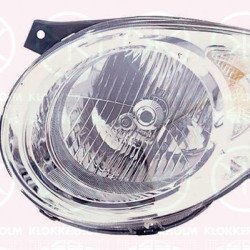 Headlight, Standard, H4, with motor for headlamp levelling, Right, Model Year from: 2008, Illuminance [lx]: 20, 92102 07510 (KIA), 9210207520 (KIA)