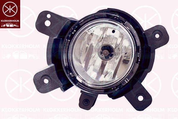 Front Fog Light, H27W/2, Standard, without bulb holder, Left Front, Model Year from: 2008, 92201 07500 (KIA)