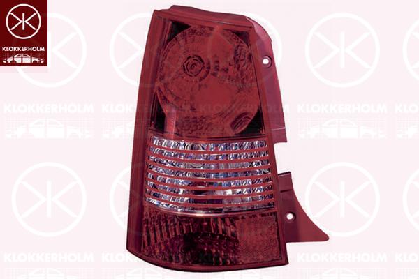 Tail Light Assembly, without bulb holder, Right, Model Year to: 2007, 9240207000 (KIA), 9240207010 (KIA)