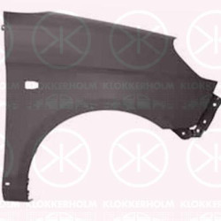 Wing, Right Front, with holes for trim/protective strip, with hole for direction indicator, Model Year from: 2008, Zinc-coated, 66321 07690 (KIA), 6632107690 (KIA)