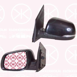 Exterior Mirror, Left, for electric mirror adjustment, with indicator, Heatable, Convex, Number of pins: 7, 876101Y00000 (KIA)