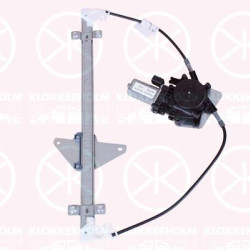 Window Regulator, 4-dr, with electric motor, Electric, Left Front, Number of pins: 2, 824011Y010 (KIA)