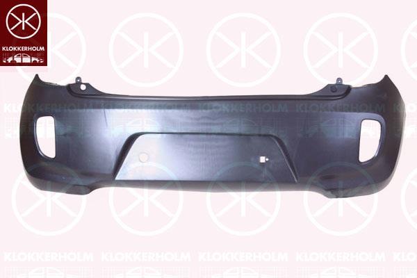 Bumper, Standard, not for trim level: SPORT, Rear, black, 86611 1Y050 (KIA), 866111Y030 (KIA), 866111Y050 (KIA)