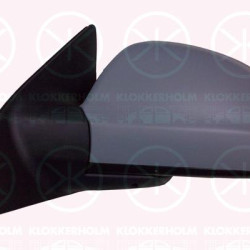 Exterior Mirror, Left, for electric mirror adjustment, w/primer, Heatable, Aspherical, 87610 1H100 (KIA), 87610-1H150 (KIA)