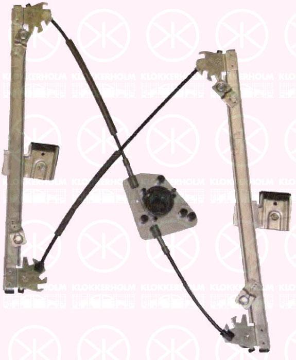 Window Regulator, without electric motor, Electric, Left Front, 82471 1H000 (KIA)