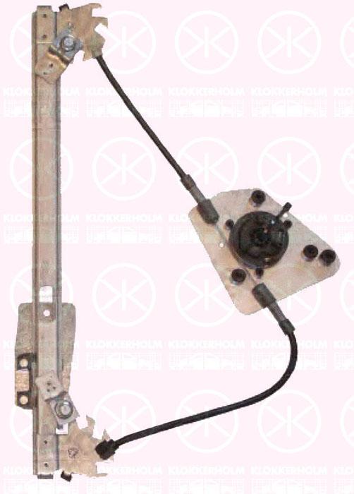 Window Regulator, with electric motor, Electric, Right Rear, 83460 1H000 (KIA), 83481 1H000 (KIA)