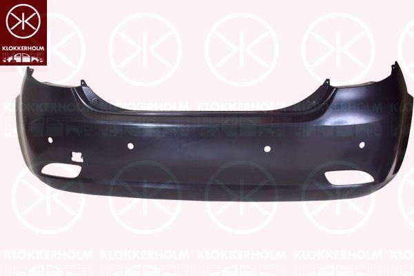 Bumper, Rear, with hole(s) for parking distance control, 86611 1H010 (KIA), 866111H010 (KIA)