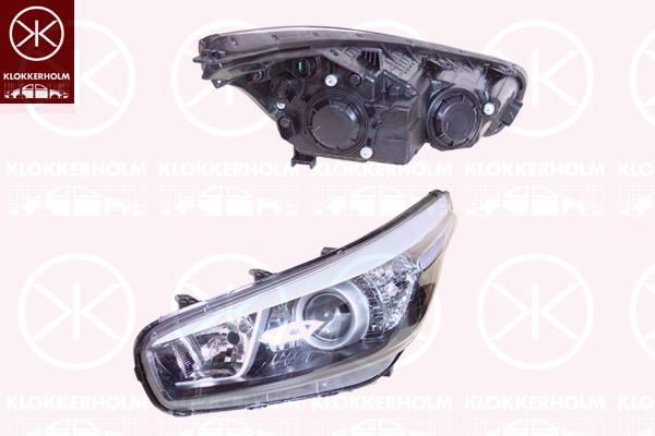 Headlight, Left, H7/H7/H7, PY21W, with motor for headlamp levelling, 92101 A2441 (KIA), 92101A2441 (KIA)