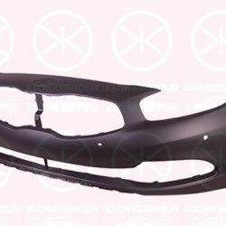 Bumper, Front, Smooth, with hole(s) for parking distance control, 86510 A2020 (KIA)