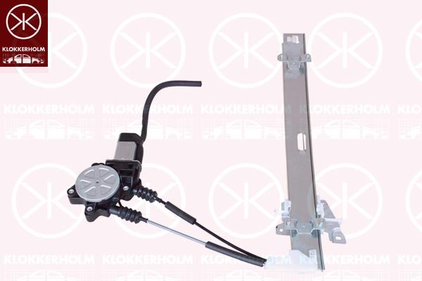 Window Regulator, with electric motor, Electric, Right Front, 0K30C 59560 (KIA), 0K30C 59560A (KIA), 0K30C 59560B (KIA), 0K30C 59560C (KIA)