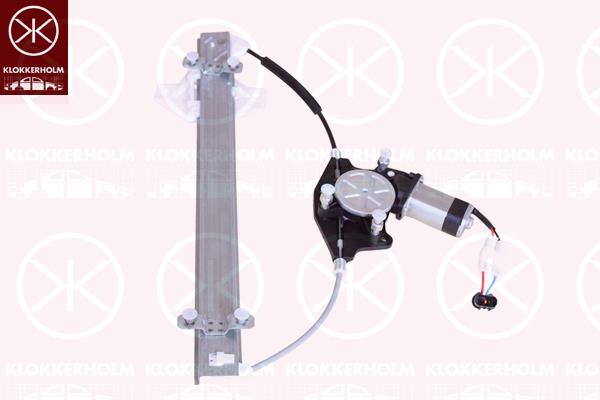 Window Regulator, with electric motor, without comfort function, Electric, Left Front, Number of pins: 2, 824011G010 (KIA)