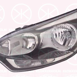 Headlight, H7/H1, with motor for headlamp levelling, Left, Illuminance [lx]: 12.5, 921011W280 (KIA), 92101-1W280 (KIA)