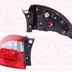 Tail Light Assembly, without bulb holder, Left, 924011W210 (KIA), 92401-1W210 (KIA)