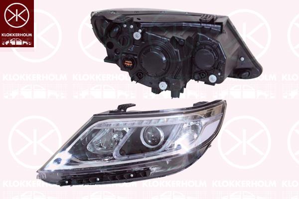 Headlight, Left, Illuminance [lx]: 12.5, H7/H7, without motor for headlamp levelling, 921012P550 (KIA), 92101-2P550 (KIA)