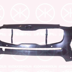 Bumper, Front, Smooth, with hole(s) for parking distance control, with hole(s) for washer nozzle, 86511F1040 (KIA)