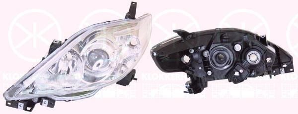 Headlight, H7/HB3, with motor for headlamp levelling, Right, Illuminance [lx]: 12.5, Housing Colour: chrome, CC30-51-0K0D (MAZDA), CC30510K0D (MAZDA)