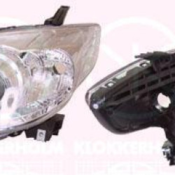 Headlight, H7/HB3, with motor for headlamp levelling, Right, Illuminance [lx]: 12.5, Housing Colour: chrome, CD85-51-0K0B (MAZDA), CD85510K0C (MAZDA)