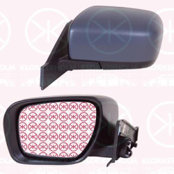 Exterior Mirror, Left, for electric mirror adjustment, Heatable, w/primer, Convex, CC656 9180D (MAZDA), CC6569180D (MAZDA)