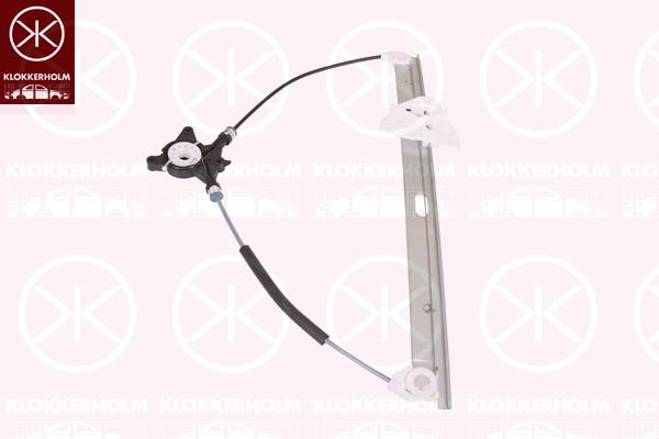 Window Regulator, OE-type, without electric motor, Electric, Right Front, C23558590B (MAZDA), C235-58-590B (MAZDA)