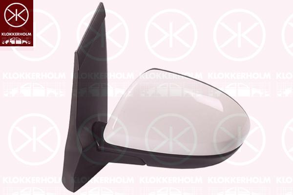 Exterior Mirror, w/primer, for electric mirror adjustment, Aspherical, Heatable, Left, DF746918ZC (MAZDA), DF746918ZD (MAZDA), DJ016918Z (MAZDA), DJ016918ZC (MAZDA)