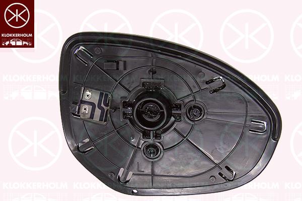 Mirror Glass, exterior mirror, Convex, Heatable, Left, G33C691G7 (MAZDA), G33C691G7A (MAZDA), GS1D691G7 (MAZDA), GS1D691G7A (MAZDA), GS1E691G7A (MAZDA)