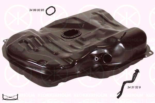 Fuel Tank, 45L, not inj., with gaskets/seals, BF6742110A (MAZDA), BF8342110A (MAZDA), BL5342110B (MAZDA)