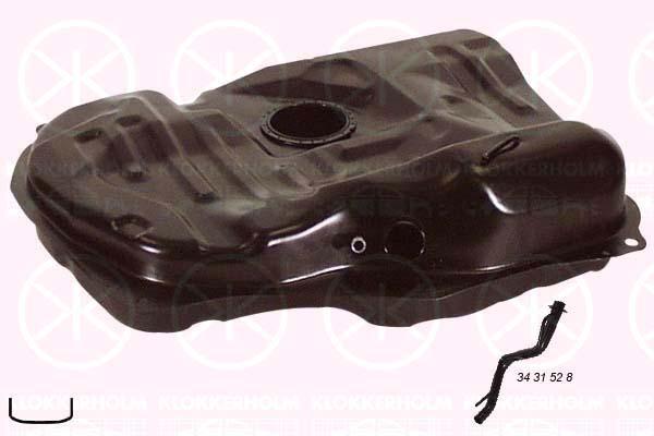 Fuel Tank, 45L, inj, with gaskets/seals, BF8342110C (MAZDA), BL7842110B (MAZDA)