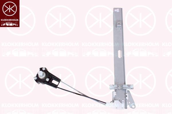 Window Regulator, OE-type, Manual, Right Front, B09258560 (MAZDA), B09258560B (MAZDA), B09258560C (MAZDA), B092-58-560C (MAZDA)