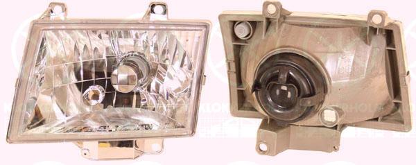 Headlight, H4, for vehicles without headlight levelling, Depo, Left, Illuminance [lx]: 17.5, UM95510LOB (MAZDA)