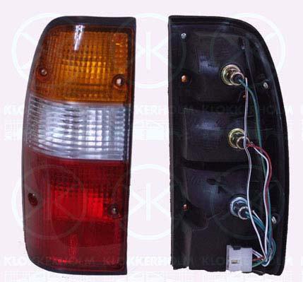 Tail Light Assembly, with bulb holder, Left, Housing Colour: black, UH7751160 (MAZDA)