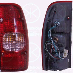 Tail Light Assembly, with bulb holder, white/red, Right, UM4751150A (MAZDA)