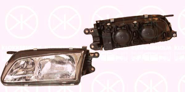 Headlight, H7/H1, with motor for headlamp levelling, Bosch type, Left, Illuminance [lx]: 20, GG3E51040 (MAZDA), GG3E51040A (MAZDA), GG3E-51-040A (MAZDA), GG3E510L0 (MAZDA), GG3E510L0A (MAZDA), GG3E-51-0L0A (MAZDA)