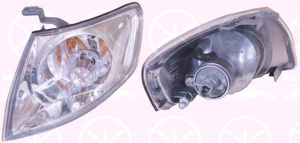 Direction Indicator, with bulb holder, white, Left Front, GG3E51070 (MAZDA), GG3E51070B (MAZDA), GG3E51070C (MAZDA), GG3T51070 (MAZDA), GG3T51070C (MAZDA)