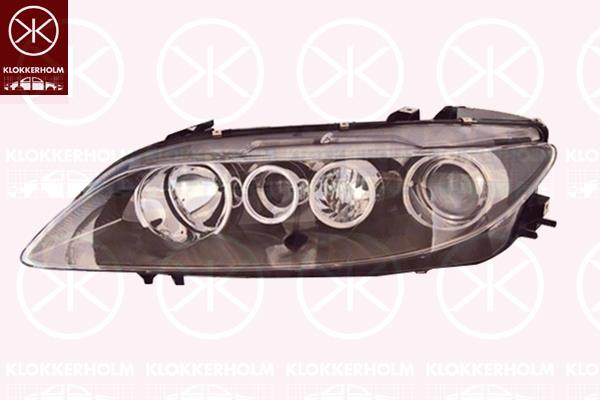 Headlight, Right, Illuminance [lx]: 17.5, H1/H1/H3, with motor for headlamp levelling, Housing Colour: Titanium, AL, GR1A510K0B (MAZDA), GRYA510K0B (MAZDA)