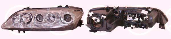 Headlight, Left, Illuminance [lx]: 17.5, H1/H1/H3, with motor for headlamp levelling, Housing Colour: Aluminium, AL, GJ6A510L0C (MAZDA), GJ6A510L0E (MAZDA), GJ6R510L0E (MAZDA), GJYA510L0 (MAZDA), GJYA510L0A (MAZDA), GJYA-51-0L0B (MAZDA)