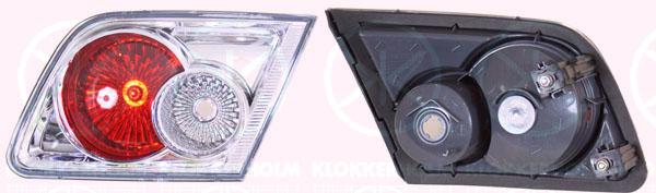 Tail Light Assembly, without bulb holder, Right, Inner Section, Housing Colour: chrome, GJ6A-51-584 (MAZDA), GJ6E513F0D (MAZDA)