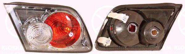 Tail Light Assembly, without bulb holder, Left, Inner Section, Housing Colour: chrome, GR1B513G0 (MAZDA), GR1B513G0A (MAZDA), GR1B513G0B (MAZDA)