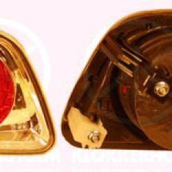 Tail Light Assembly, without bulb holder, Left, Inner Section, Housing Colour: chrome, GJ6A-51-584 (MAZDA), GJ5E513G0 (MAZDA), GJ5E513G0B (MAZDA)