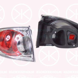 Tail Light Assembly, without bulb holder, Left, Outer section, Housing Colour: chrome, G21B51160B (MAZDA)