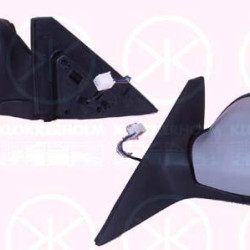 Exterior Mirror, w/primer, for electric mirror adjustment, Convex, Left, GJ6A 69 18ZE (MAZDA), GJ6A6918ZB (MAZDA)