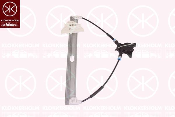 Window Regulator, OE-type, without electric motor, Electric, Left Front, GJ6A59590B (MAZDA), GJ6A59590C (MAZDA), GJ6A59590D (MAZDA), GJ6A59590E (MAZDA), GJ6A59590F (MAZDA), GJ6A59590G (MAZDA), GJ6A-59-590G (MAZDA), GP9A59560 (MAZDA)