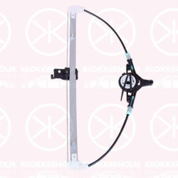 Window Regulator, without electric motor, Electric, Right Rear, GS1D72590A (MAZDA), GS1D-72-590A (MAZDA)